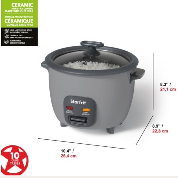 STARFRIT 10-Cup Rice Cooker with Ceramic Coating - Picture 5 of 5
